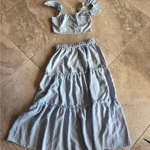 Skirt and crop set